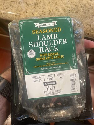 Seasoned Lamb Shoulder Rack