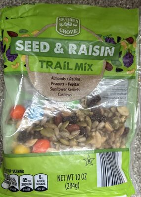 Seed and raisin trail mix