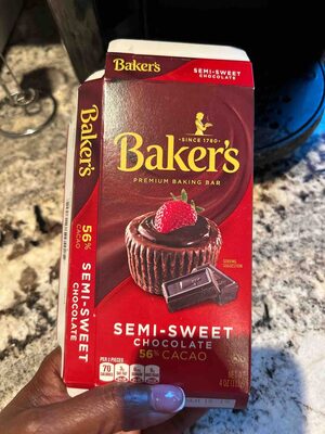 Semi-sweet Chocolate 56% Cacao Premium Baking Bar