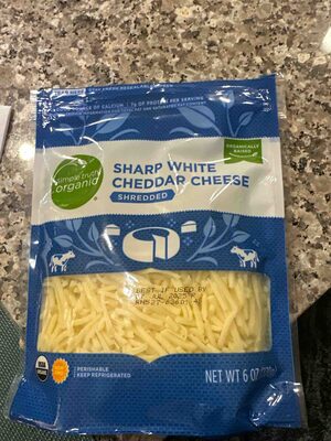 Sharp White Cheddar Cheese Shredded