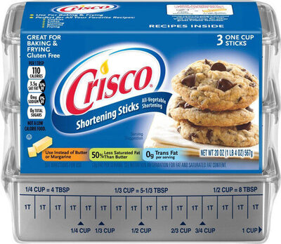 Shortening sticks all vegetable