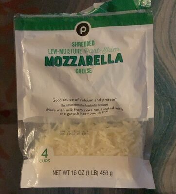 Shredded Mozzerella Cheese (Low-Moisture, Part-Skim)
