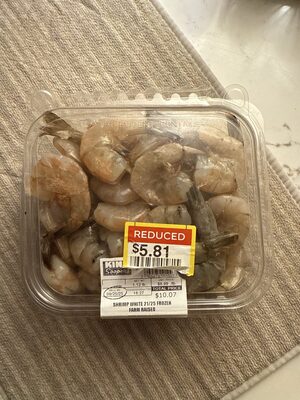 Shrimp White 21/25 Frozen Farm Raised