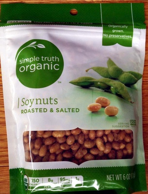 Simple truth organic, roasted & salted soynuts