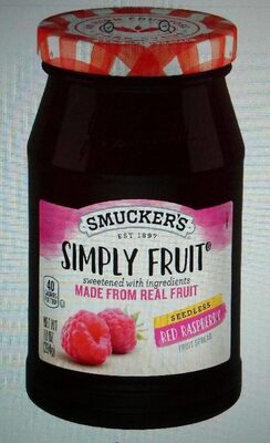 Simply fruit seedless red raspberry