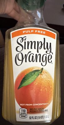 Simply Orange Pulp Free