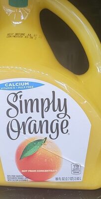 Simply Orange Pulp Free With Calcium And Vitamin D