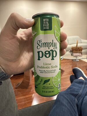 Simply Pop Lime Prebiotic Side