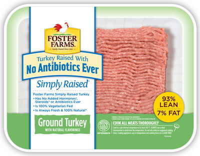 Simply raised ground turkey