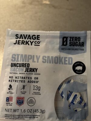 Simply Smoked Uncured Bacon Jerky