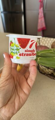 simply strawberry low fat yoghurt