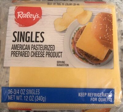Singles american pasteurized prepared cheese product