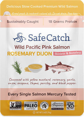 Skinless & Boneless Wild Pacific Pink Salmon - Rosemary Dijon