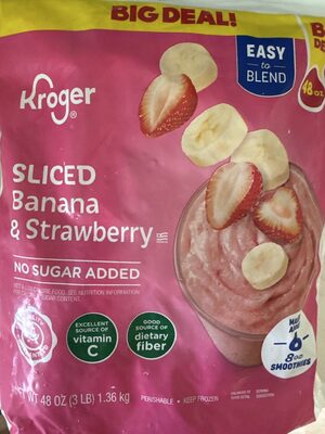 Sliced Banana & Strawberry