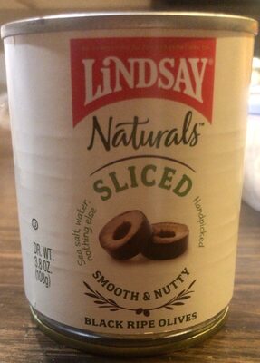 Sliced California Black Ripe Olives