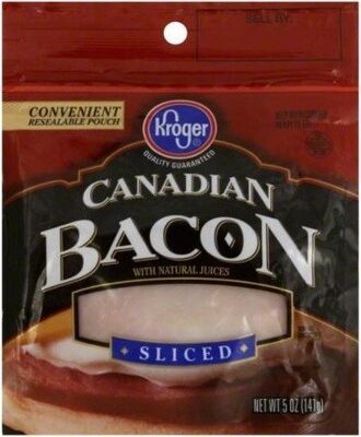 Sliced canadian bacon