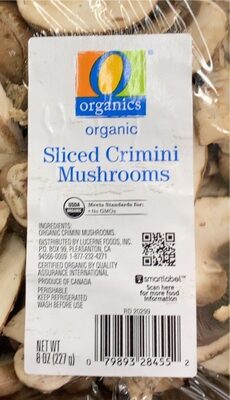 Sliced Crimini Mushrooms