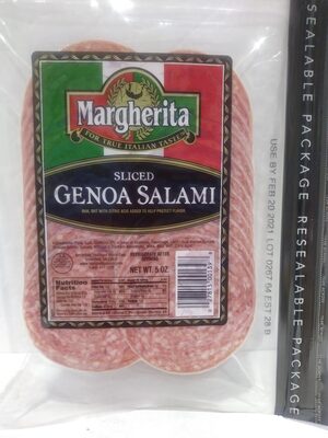 Sliced Genoa Salami