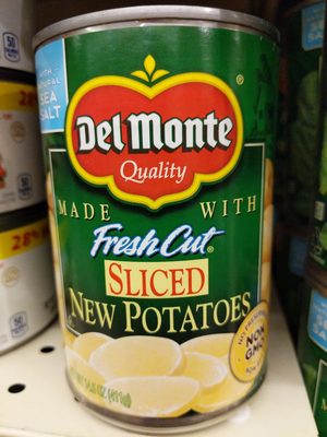 Sliced new potatoes