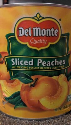 Sliced peaches in extra light syrup