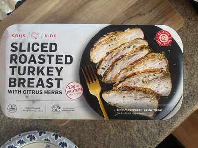 Sliced Roasted Turkey Breast With Citrus Herbs