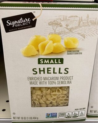 SMALL SHELLS - Enriched Macaroni Product Made with 100% Semolina