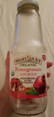 Smart juice, 100% organic juice, pomegranate