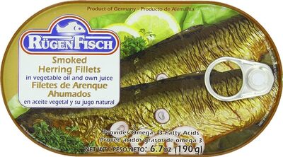 Smoked herring fillets filets de hareng fumes