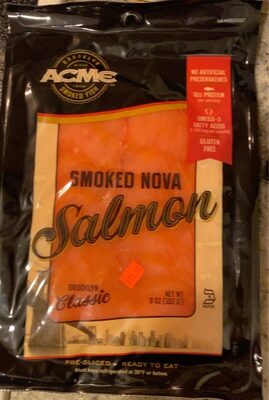 Smoked nova salmon