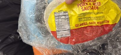 SMOKED PORK & BEEF SAUSAGE