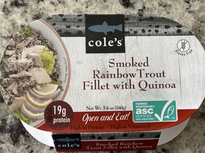 Smoked Rainbow Trout Fillet with Quinoa