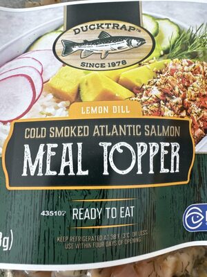 Smoked Salmon Meal Topper Lemon Dill