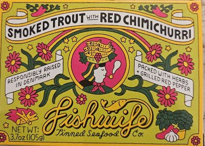 Smoked Trout with Red Chimichurri