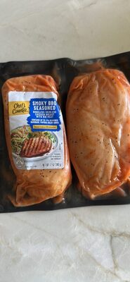 Smoky BBQ Seasoned Boneless Skinless Chicken Breast with Rib Meat