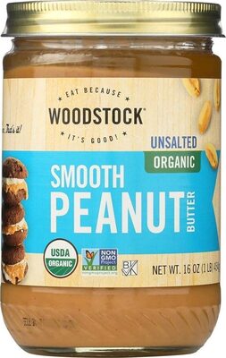 Smooth Organic Peanut Butter Unsalted