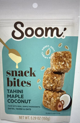 Snack Bites Tahini Maple Coconut