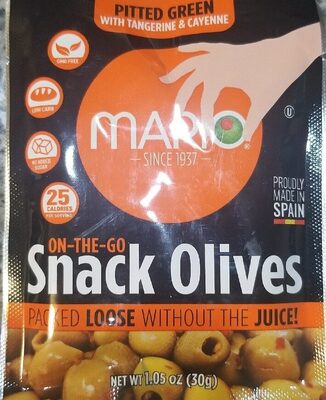 Snack Olives Tangerine & Cayenne