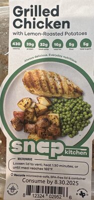 Snap Kitchen Grilled chicken With Lemon Roasted Potatoes