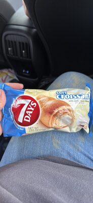 soft croissant with vanilla flavor filling