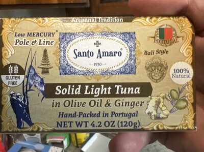 Solid Light Tuna In Olive Oil And Ginger