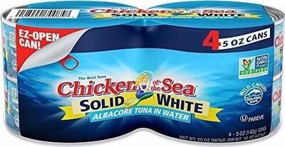 Solid White Albacore Tuna In Water
