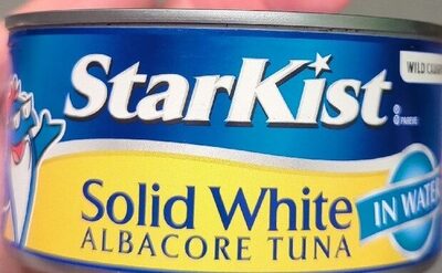 Solid white albacore tuna in water