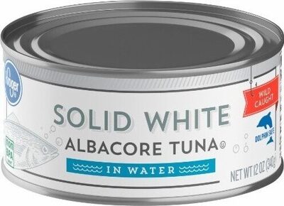 Solid white wild caught albacore tuna in water