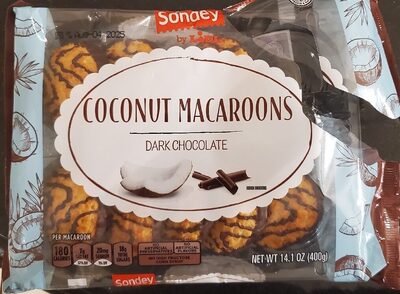 Sondey Dark Chocolate Coconut Macaroons