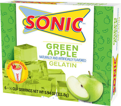 Sonic green apple gelatin