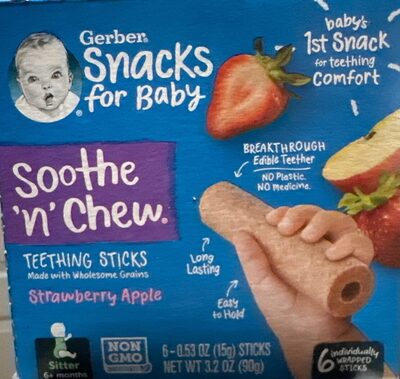 Soothe’n’chew teething sticks imp