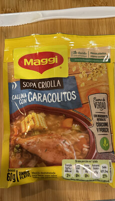 Sopa Criolla Gallina con Caracolitos