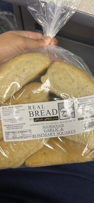 Sourdough Garlic & Rosemary Squares