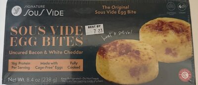 Sous Vide Egg Bites Uncured Bacon & White Cheddar