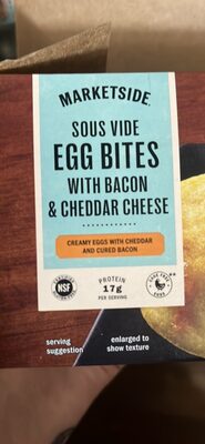 SOUS VIDE EGG BITES WITH BACON & CHEDDAR CHEESE